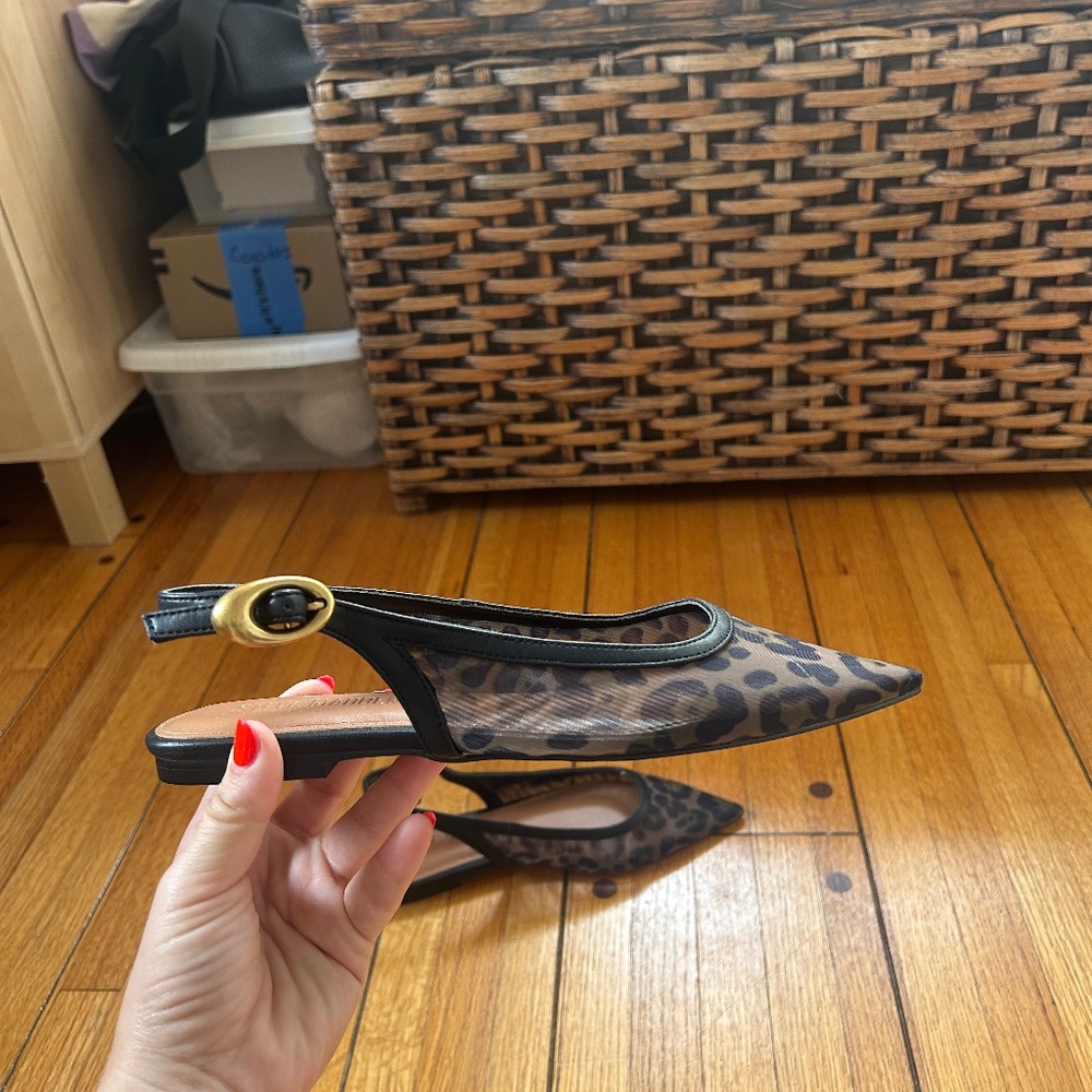 Steve Madden Leopard Flats Size 6